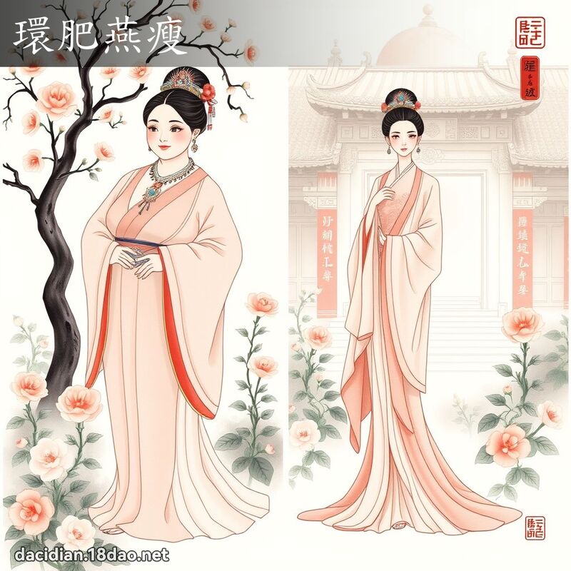 環肥燕瘦 - 國語大辭典配圖