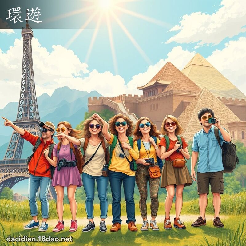 环游 - 国语大辞典配图
