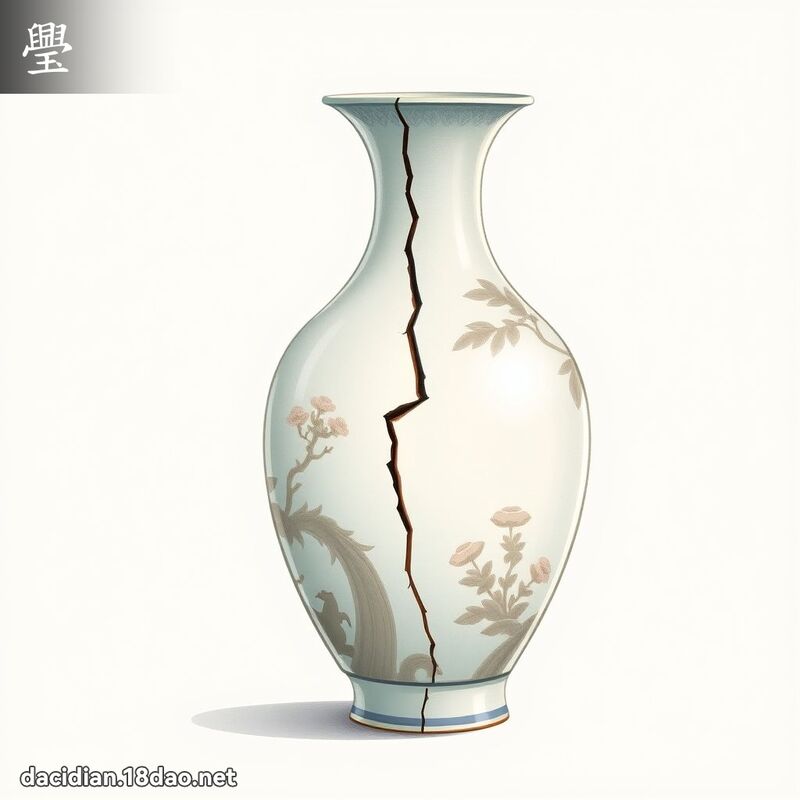 璺 - 國語大辭典配圖