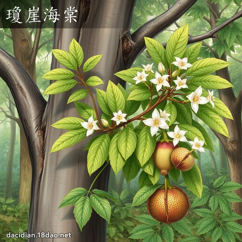 瓊崖海棠 - 國語大辭典配圖