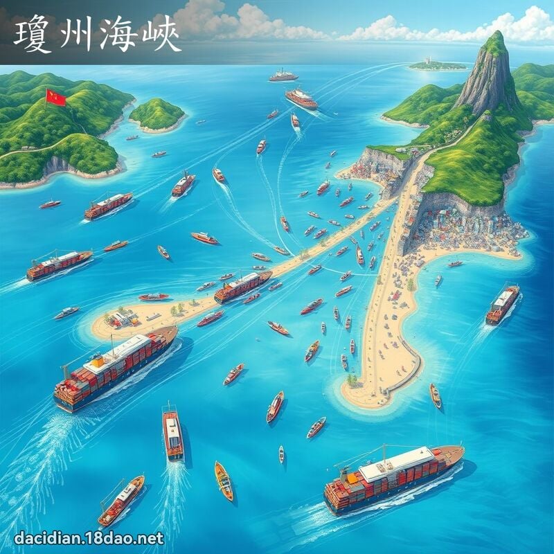 瓊州海峽 - 國語大辭典配圖