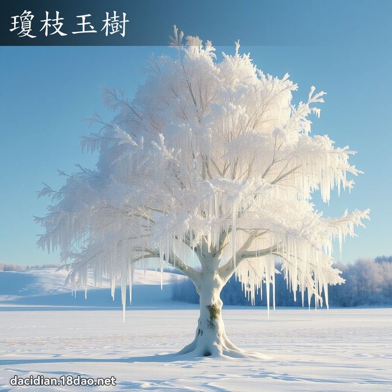 瓊枝玉樹 - 國語大辭典配圖