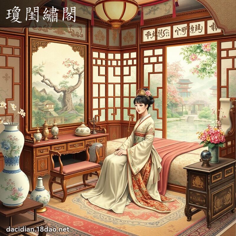 瓊閨繡閣 - 國語大辭典配圖