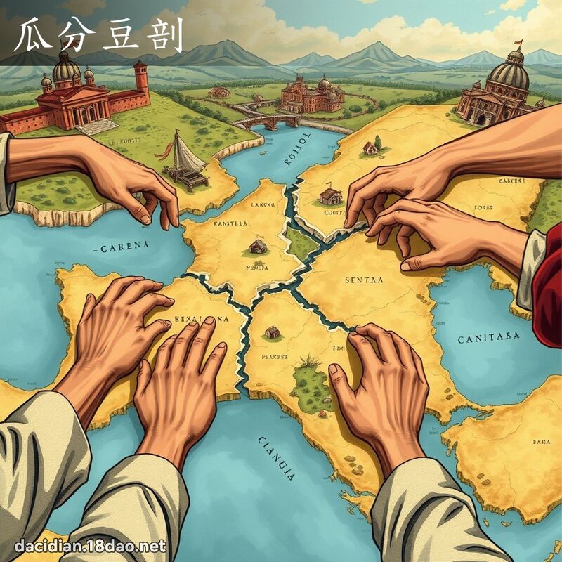瓜分豆剖 - 國語大辭典配圖
