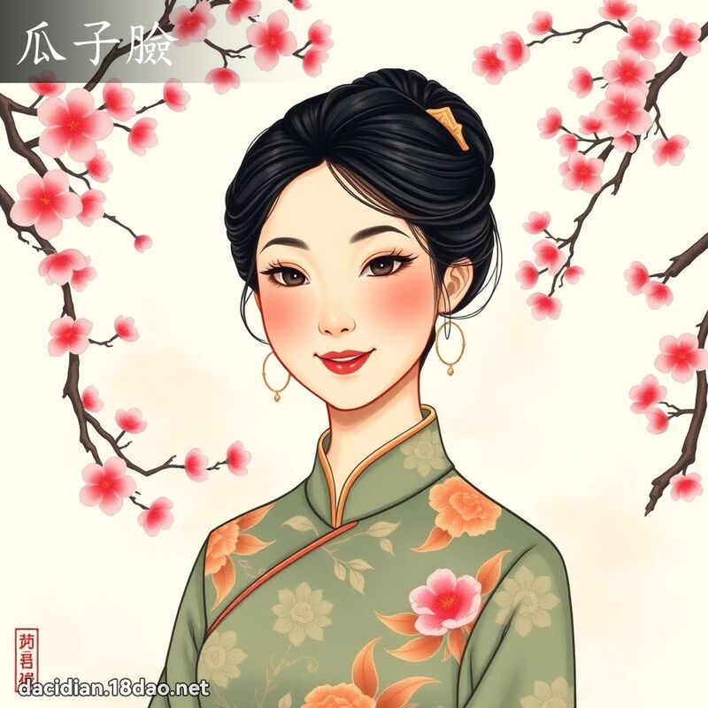 瓜子臉 - 國語大辭典配圖