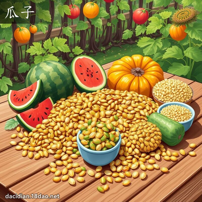 词语: 瓜子 (多意词)