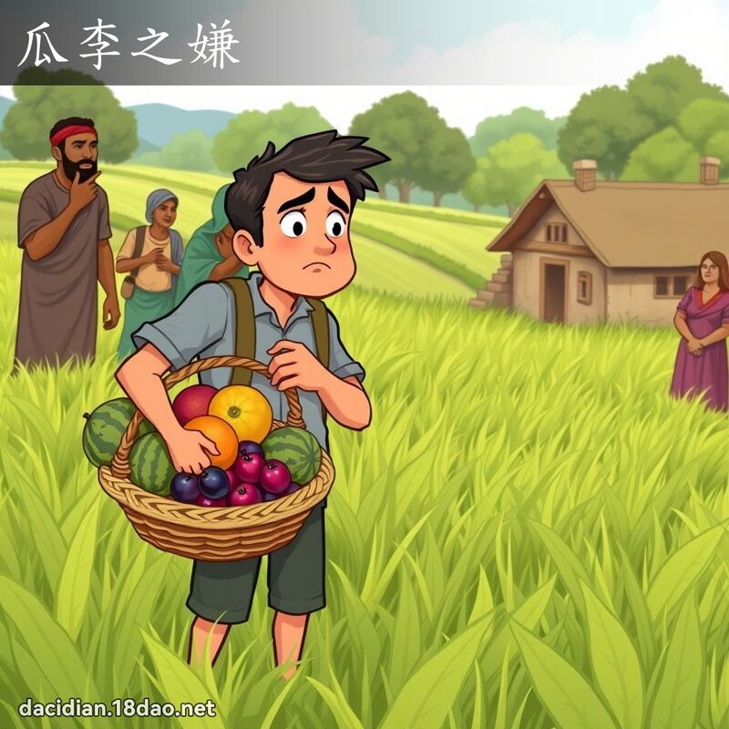 瓜李之嫌 - 国语大辞典配图