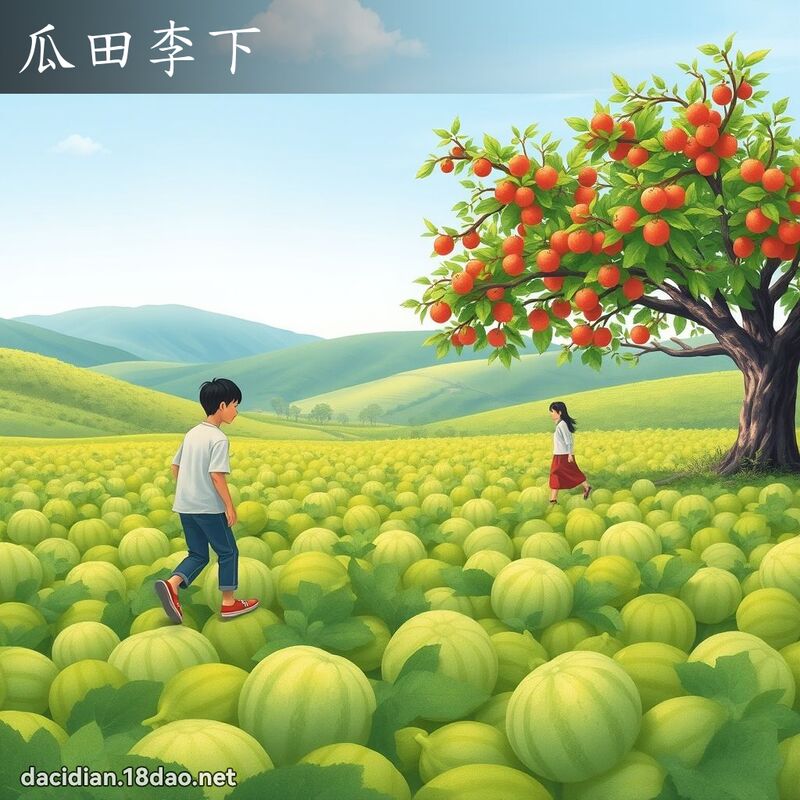 瓜田李下 - 國語大辭典配圖