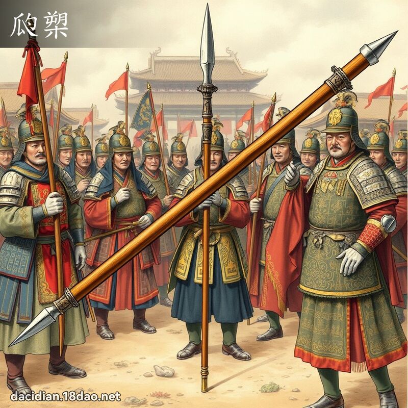 瓝槊 - 国语大辞典配图