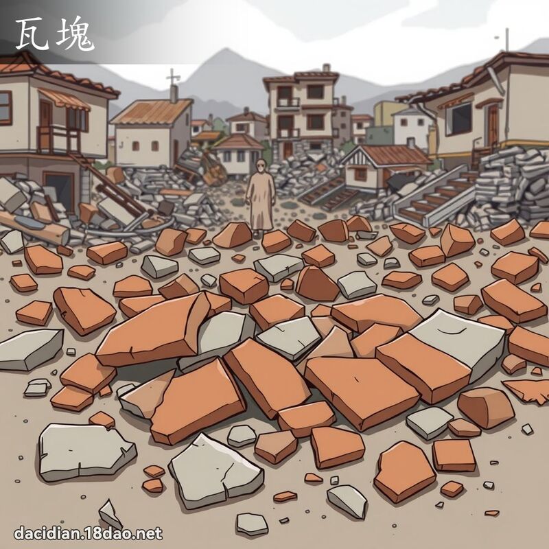 瓦塊 - 國語大辭典配圖