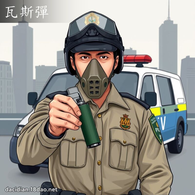 瓦斯弹 - 国语大辞典配图
