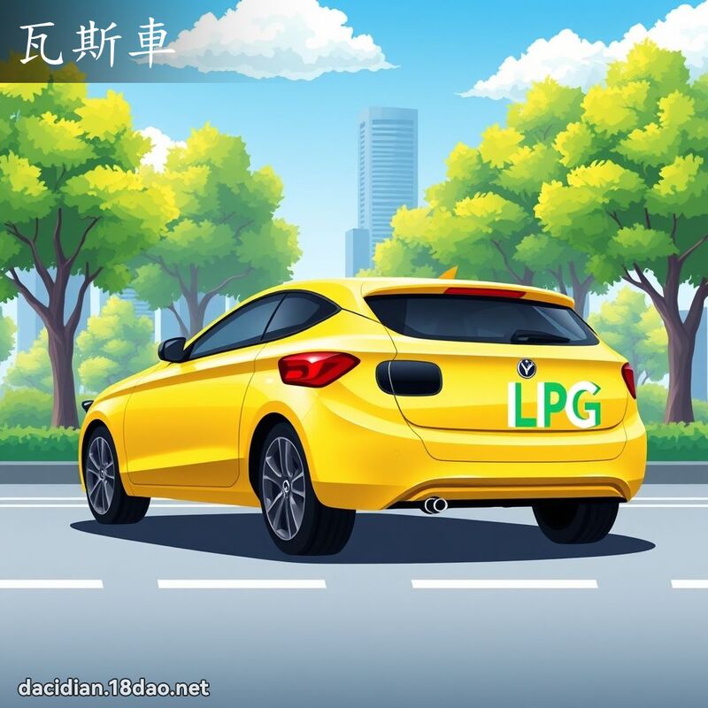 瓦斯车 - 国语大辞典配图