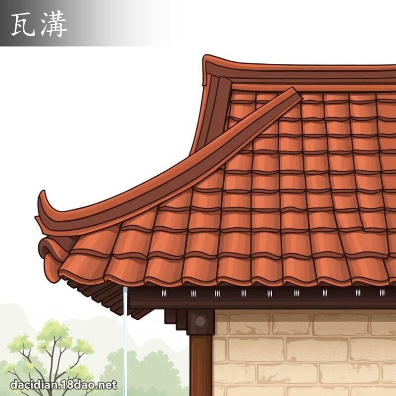 瓦溝 - 國語大辭典配圖