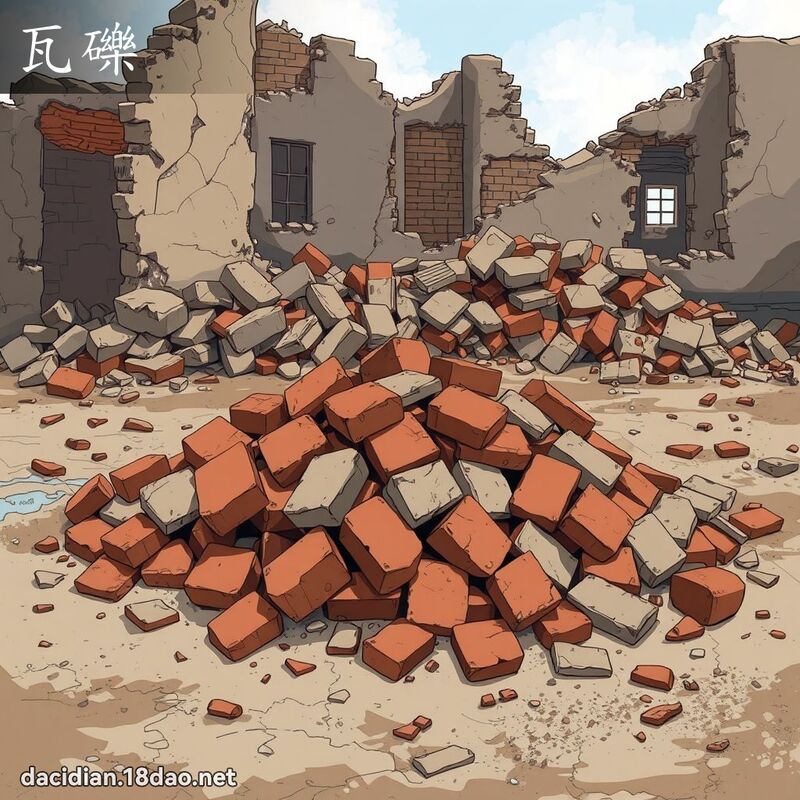 瓦礫 - 國語大辭典配圖