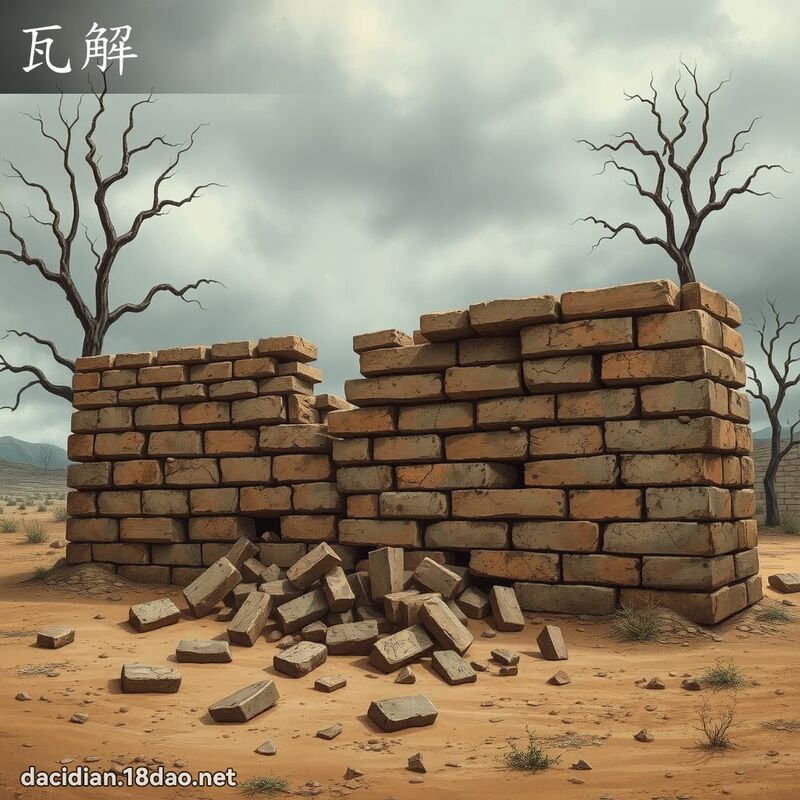 瓦解 - 国语大辞典配图