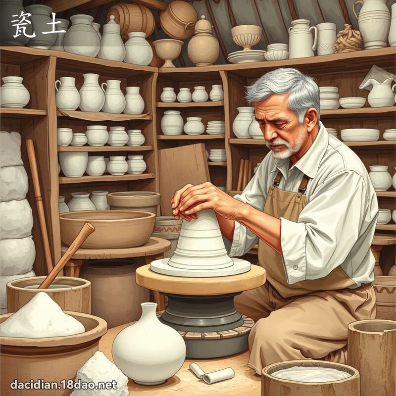 瓷土 - 国语大辞典配图
