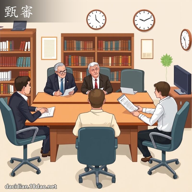 甄審 - 國語大辭典配圖
