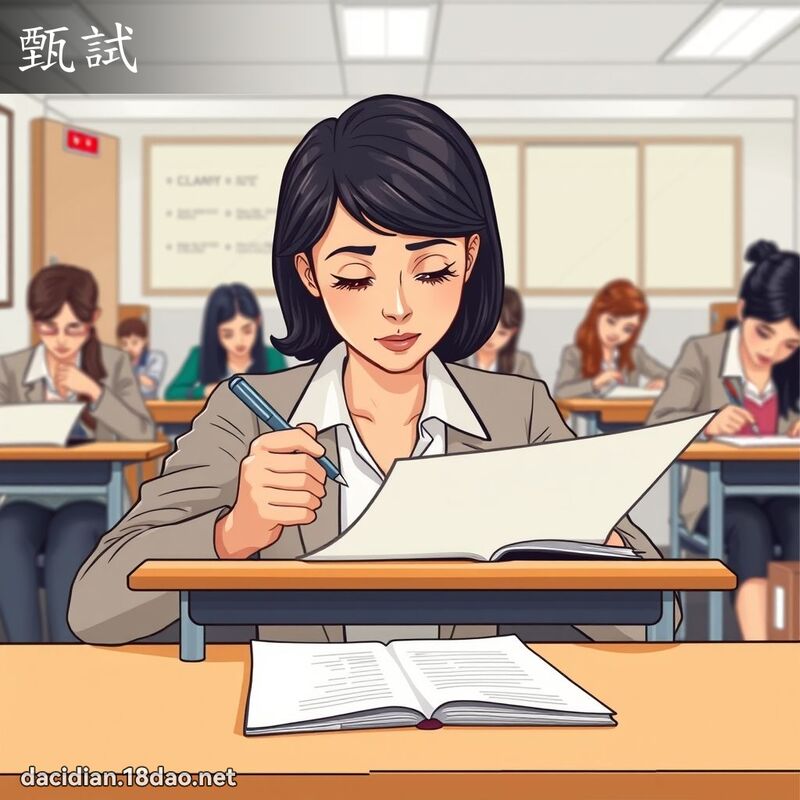 甄試 - 國語大辭典配圖