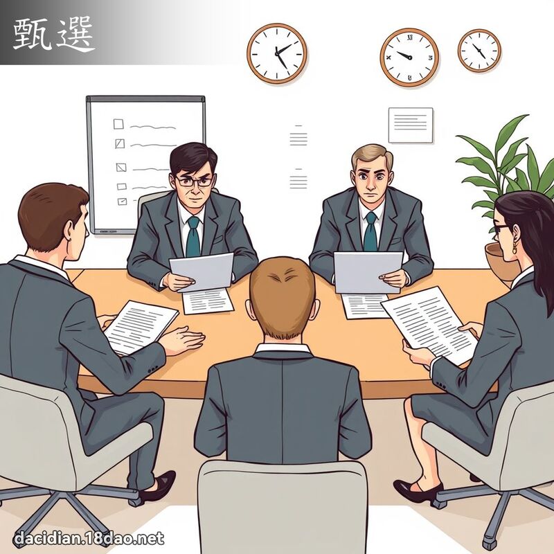 甄選 - 國語大辭典配圖