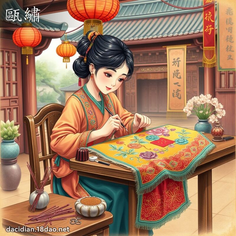 甌绣 - 国语大辞典配图