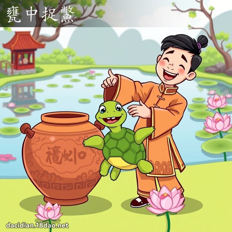 瓮中捉鱉 - 国语大辞典配图