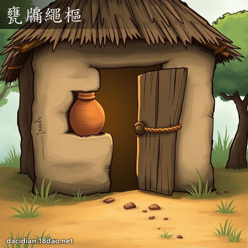 瓮牖绳枢 - 国语大辞典配图