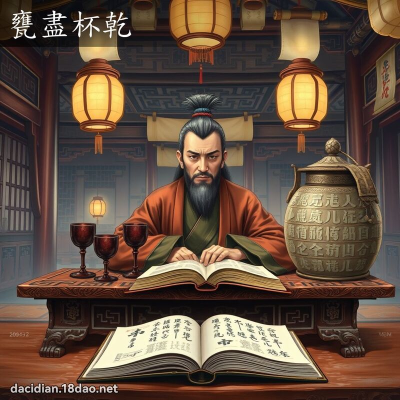 甕盡杯乾 - 國語大辭典配圖
