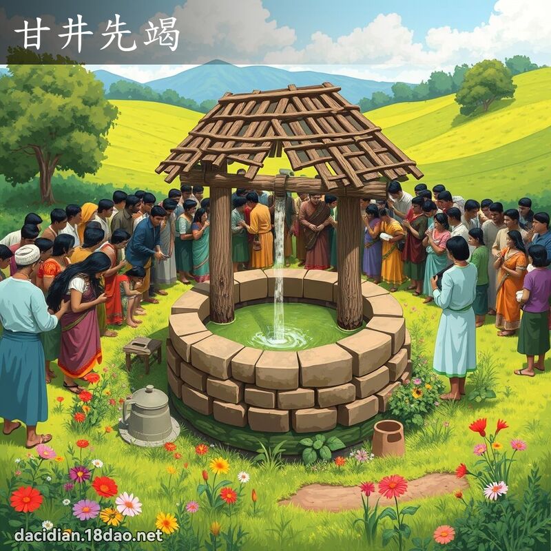 甘井先竭 - 国语大辞典配图