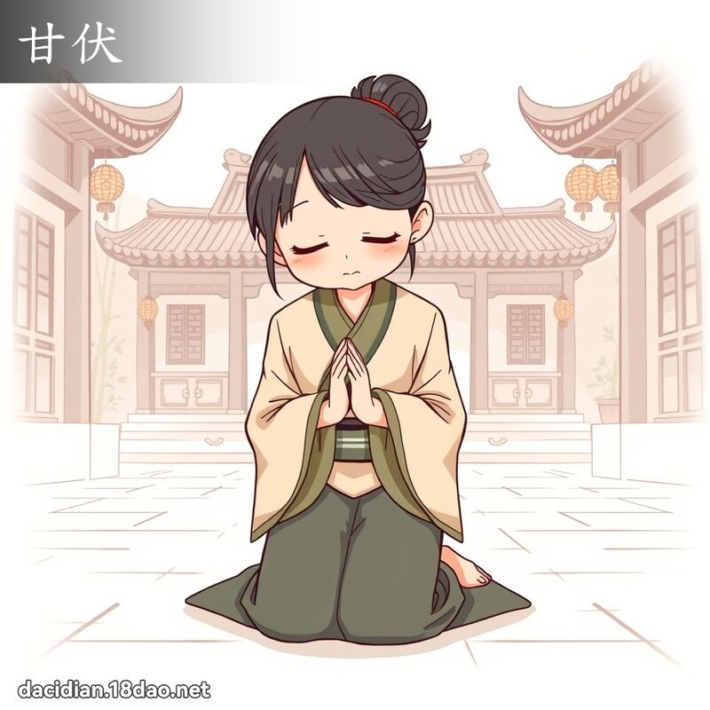甘伏 - 国语大辞典配图
