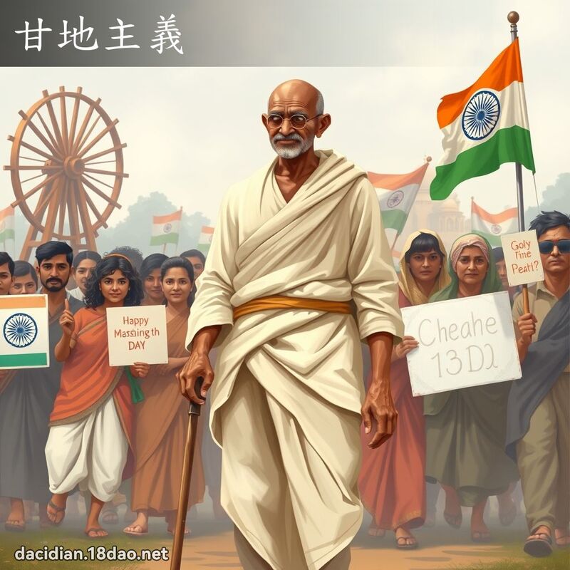 甘地主義 - 國語大辭典配圖