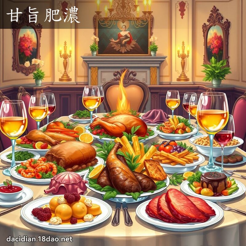 甘旨肥濃 - 國語大辭典配圖