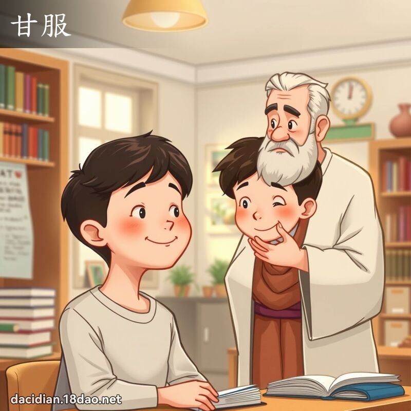 甘服 - 国语大辞典配图