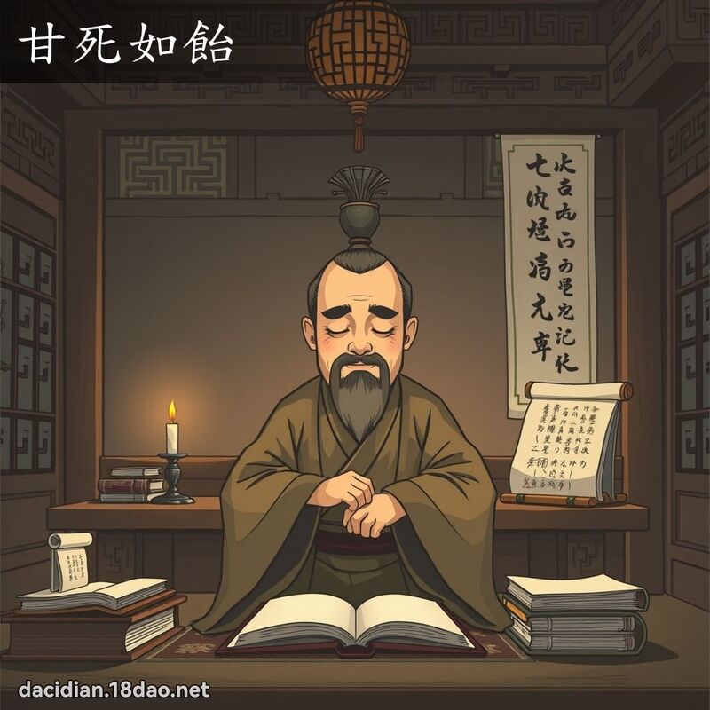 甘死如飴 - 国语大辞典配图