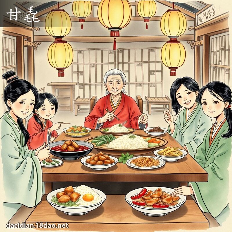甘毳 - 国语大辞典配图