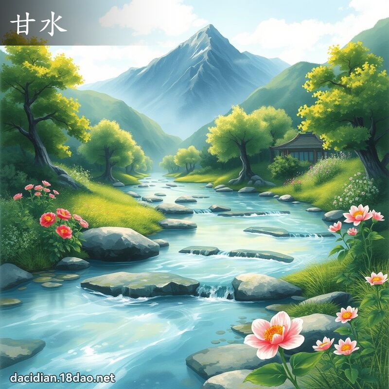 甘水 - 國語大辭典配圖