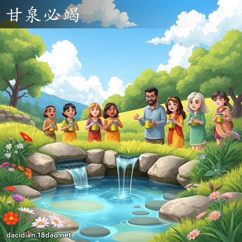 甘泉必竭 - 國語大辭典配圖