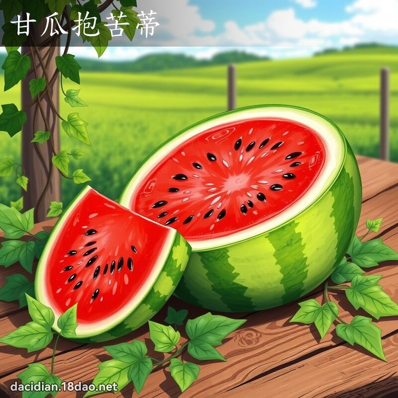甘瓜抱苦蒂 - 国语大辞典配图