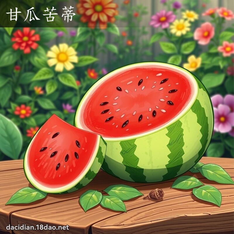 甘瓜苦蒂 - 國語大辭典配圖