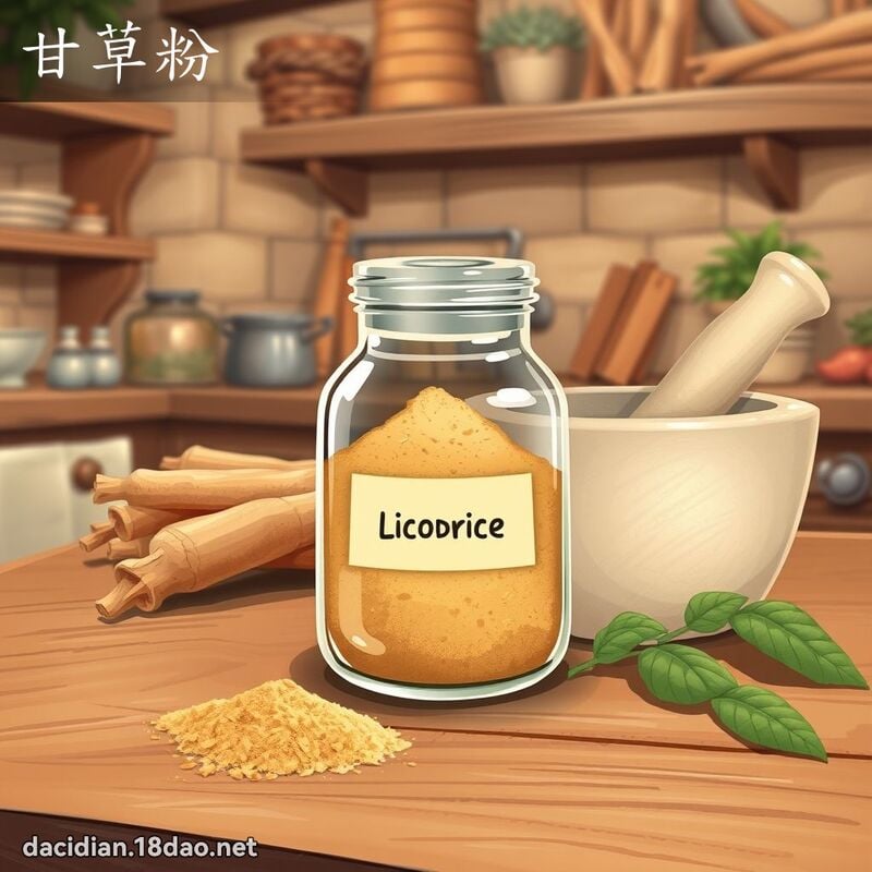 甘草粉 - 國語大辭典配圖