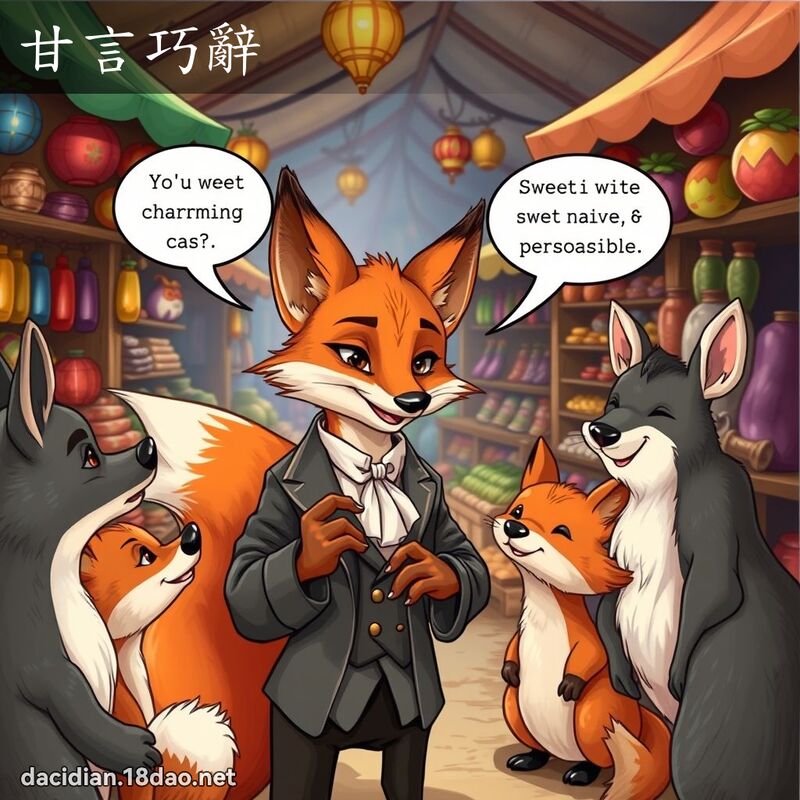 甘言巧辭 - 國語大辭典配圖
