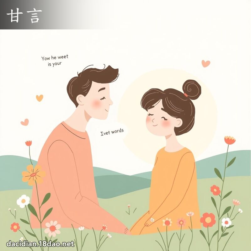 甘言 - 國語大辭典配圖