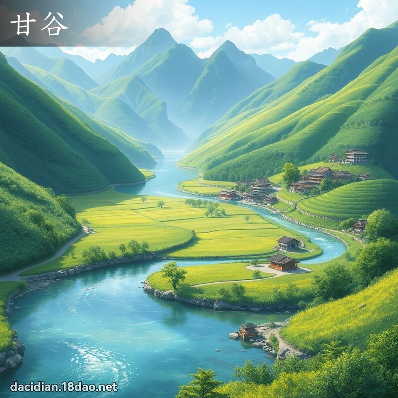 甘谷 - 國語大辭典配圖
