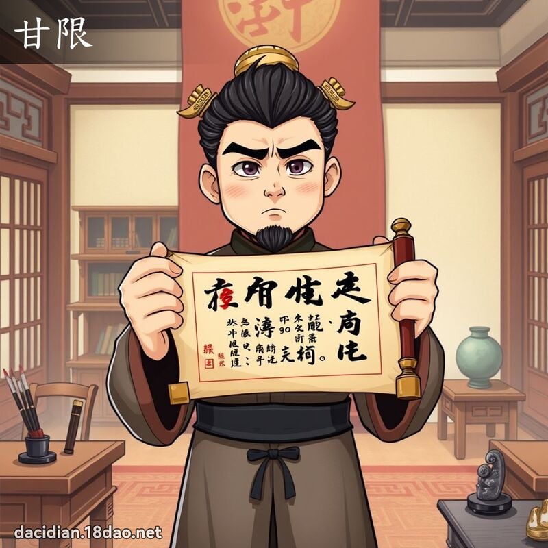 甘限 - 國語大辭典配圖