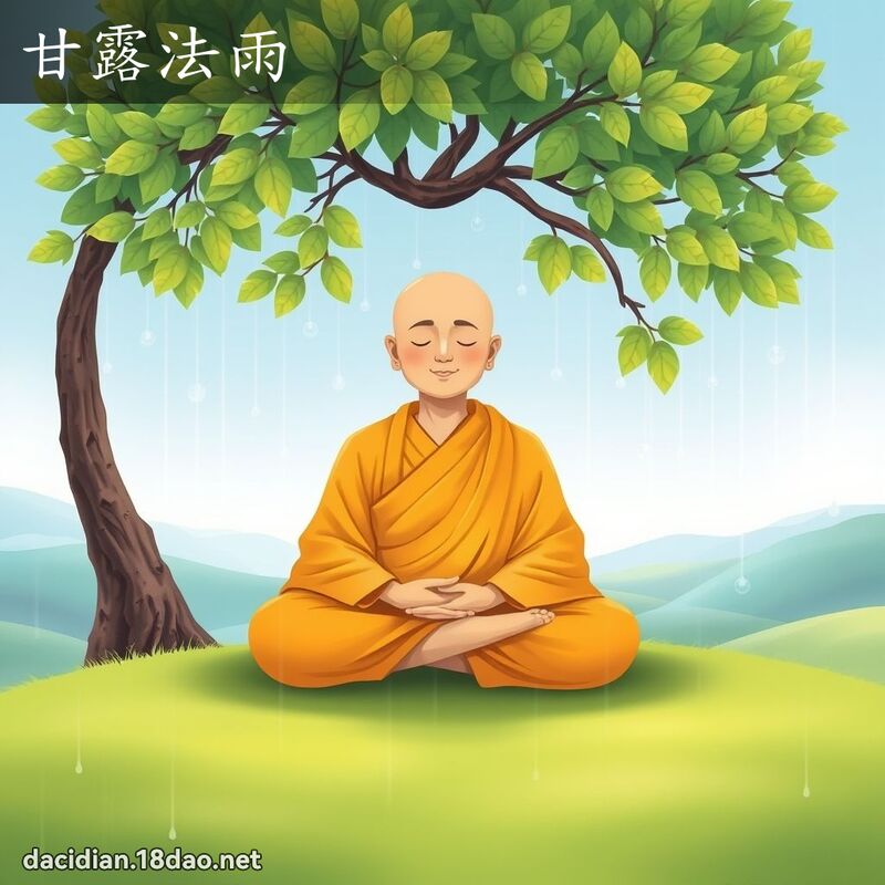 甘露法雨 - 国语大辞典配图