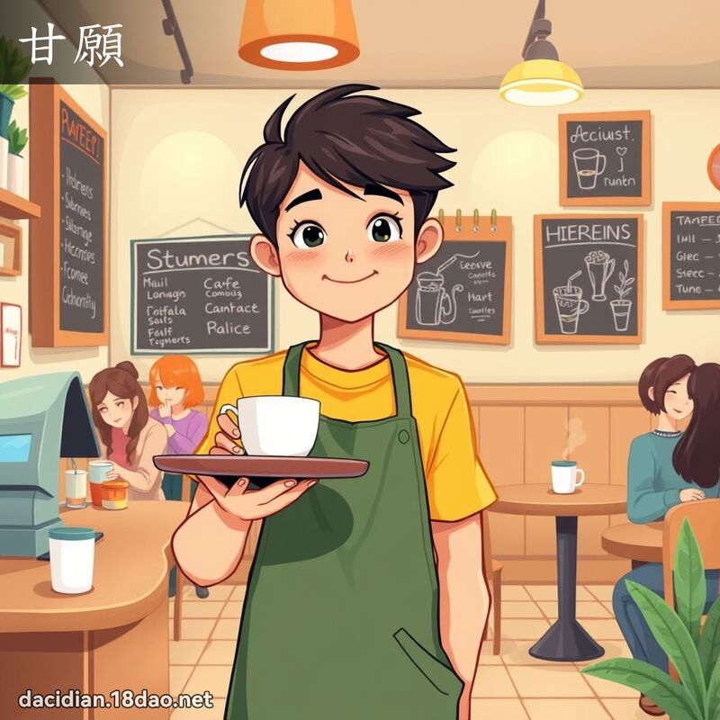 甘願 - 國語大辭典配圖