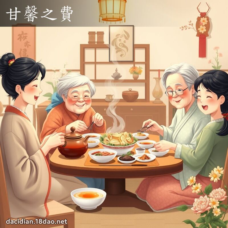 甘馨之费 - 国语大辞典配图