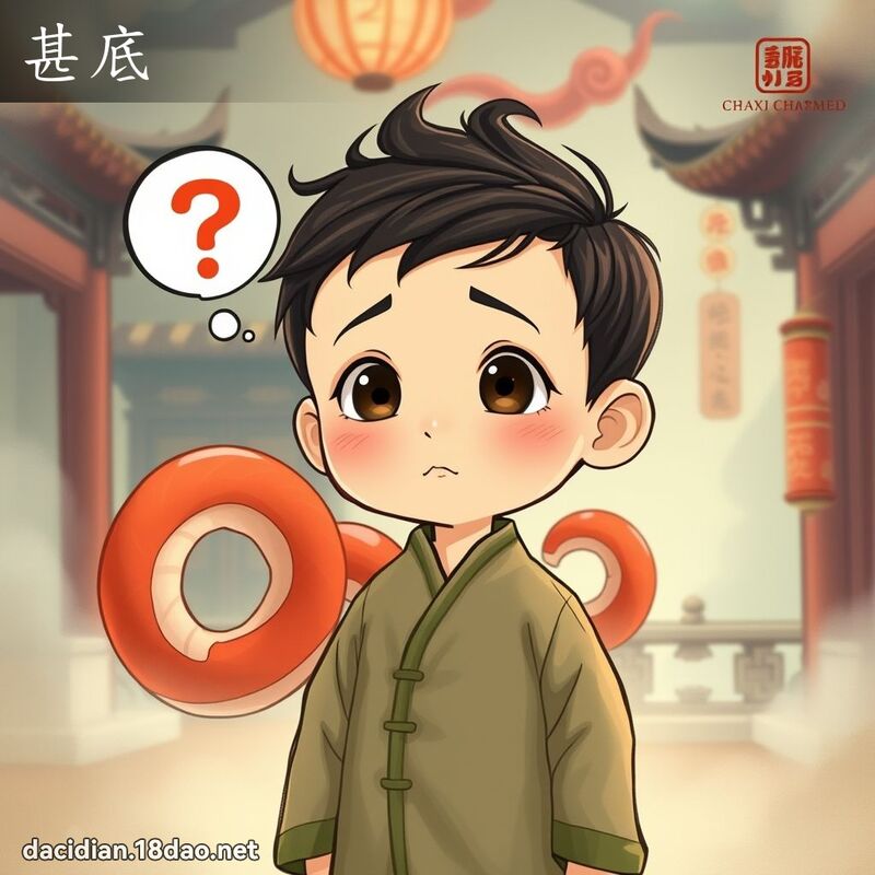 甚底 - 国语大辞典配图