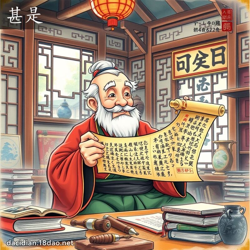 甚是 - 国语大辞典配图