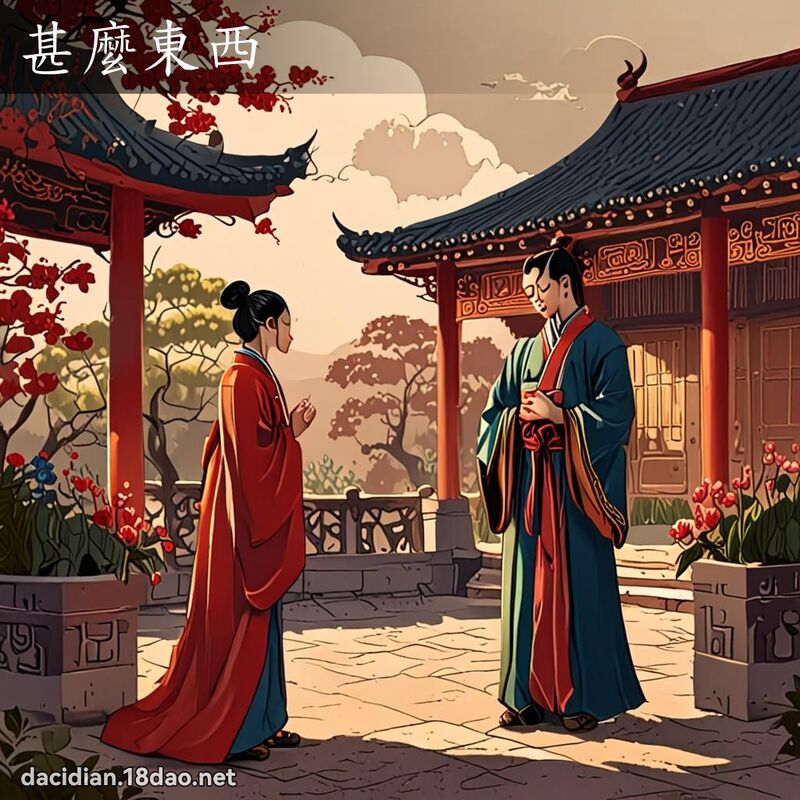 甚么东西 - 国语大辞典配图