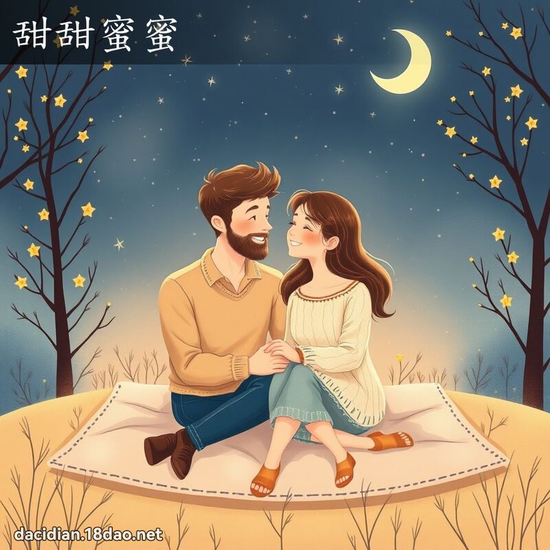 甜甜蜜蜜 - 國語大辭典配圖